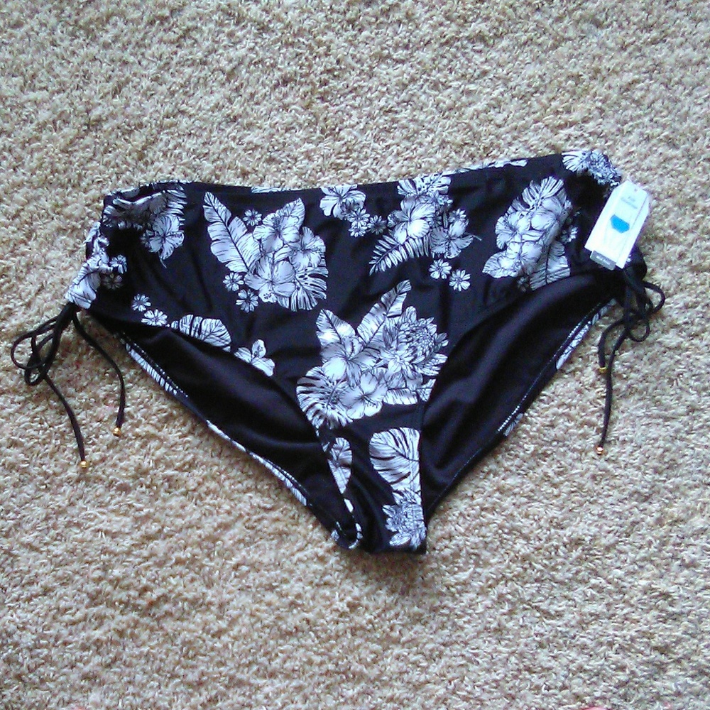Bikini bottom full coverage mid rise